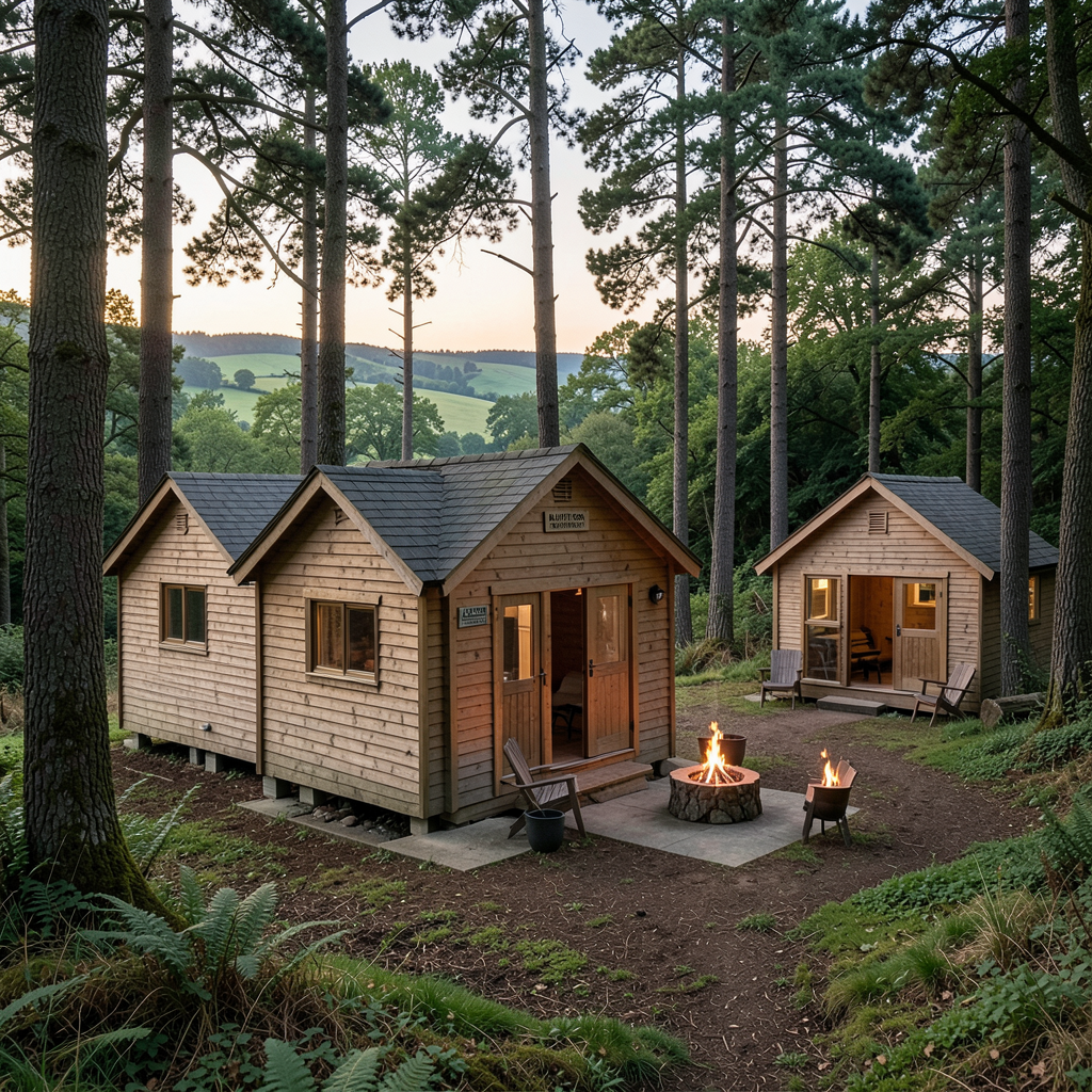 Shacks unveils Hawthorn and Blackthorn cabins near Seven Sisters in Sussex